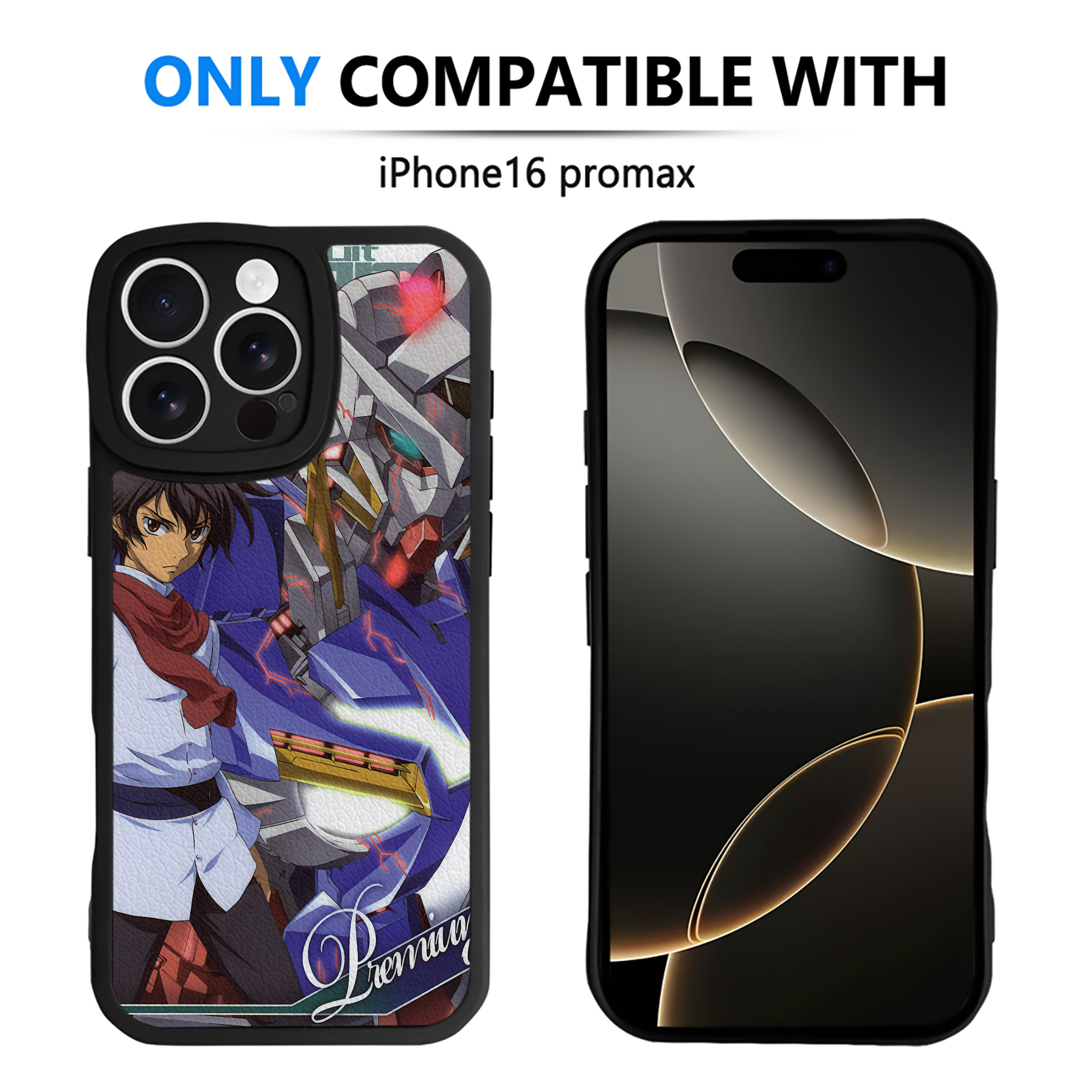 （画像用） 機動戦士ガンダム Mobile Suit Gundam 【iPhone 16シリーズ対応】シリコンスマホケース（レザー調） 材質：シリコン